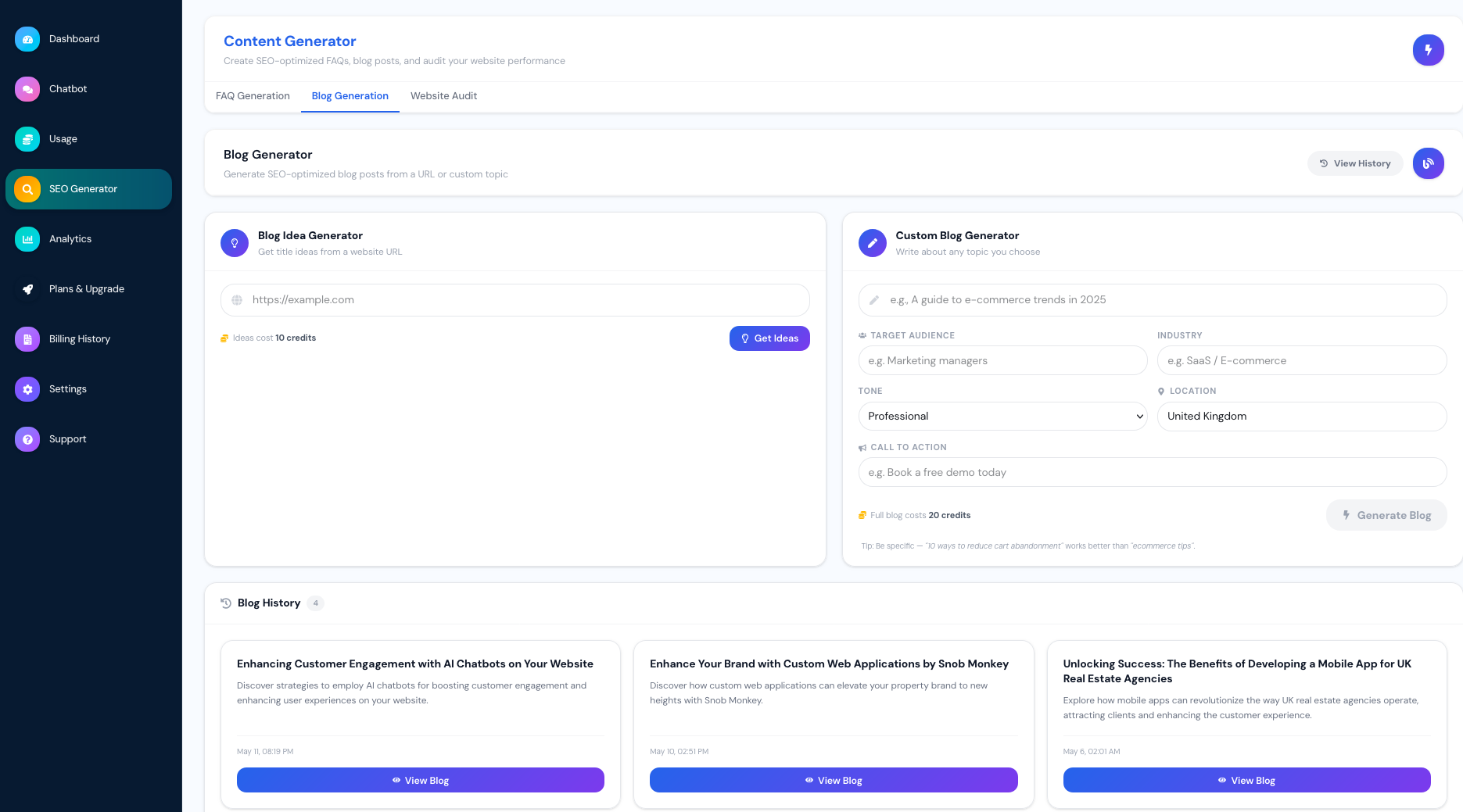 FireShot Capture 1020 - Snobbots - AI Chatbot Platform - snobbots-chatbot.vercel.app FireShot Capture 1020 - Snobbots - AI Chatbot Platform - snobbots-chatbot.vercel.app